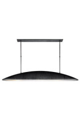 Utopia long pendant lamp with patinated iron finish - Pendants by Visual Comfort&Co.