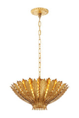 Petit lustre doré 3 lumières doré Hampton - Lustre by Visual Comfort&Co.