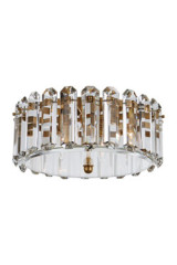 Plafonnier en cristal et laiton antique Bonnington - Plafonnier by Visual Comfort&Co.