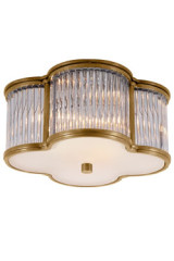 Plafonnier luxe doré et verre Basil - Plafonnier by Visual Comfort&Co.