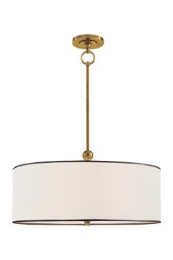 Suspension bicolore noire et blanche Reed - Suspension by Visual Comfort&Co.