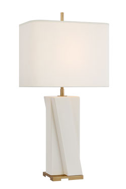 Niki ivory ceramic table lamp - Table lamps by Visual Comfort&Co.