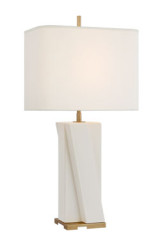 Niki ivory ceramic table lamp - Table lamps by Visual Comfort&Co.