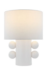 White plaster table lamp Tiglia - Table lamps by Visual Comfort&Co.