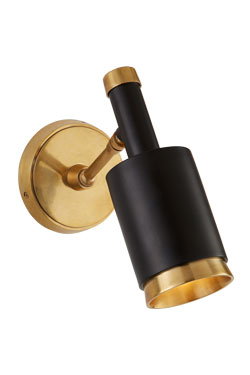 Anders black and gold adjustable wall light - Wall lights by Visual Comfort&Co.