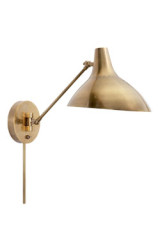 Charlton swivel wall lamp in gold-plated metal - Wall lights by Visual Comfort&Co.