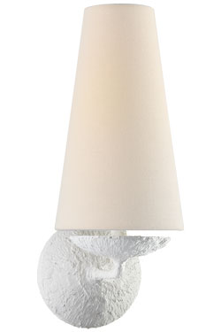 Classic white plaster wall light Fontaine - Wall lights by Visual Comfort&Co.