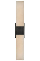 Covet double wall light alabaster and LED lighting - Wall lights by Visual Comfort&Co.