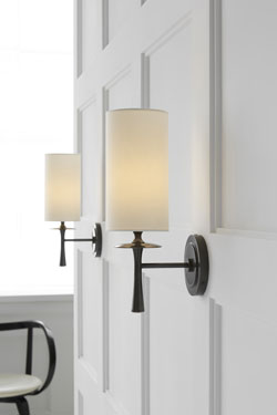 Drunmore torch light with patina bronze finish