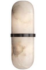 Melange black metal pill sconce - Wall lights by Visual Comfort&Co.