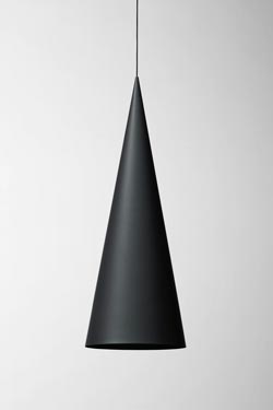 Extra Large black pendant cone - Pendants by Watsberg