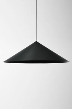 Extra Large Black Flared Cone Pendant - Pendants by Watsberg