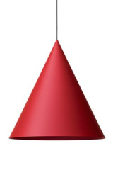 Extra Large large conical pendant in carmine red - Pendants by Watsberg