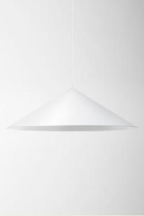 Extra Large white flared cone pendant - Pendants by Watsberg