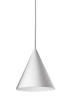 Extra small white cone  pendant  - Pendants by Watsberg